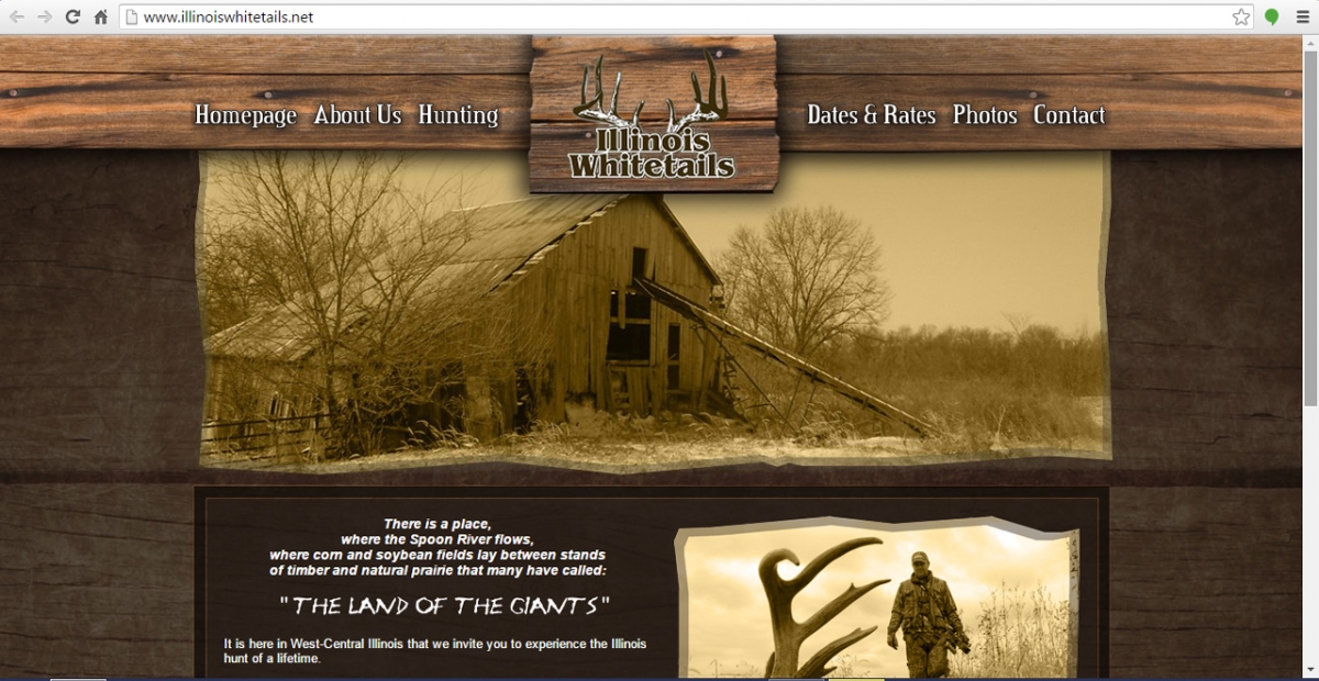 Dahinda, Illinois Hunting Web Design
