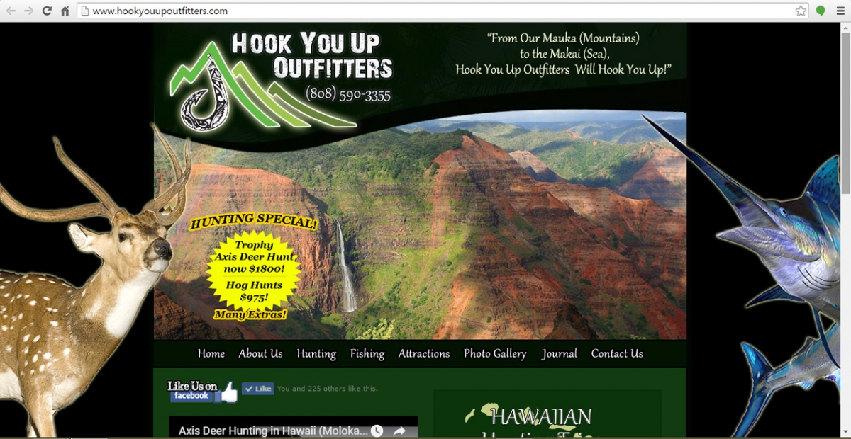 Hawaii Hunting Web Design