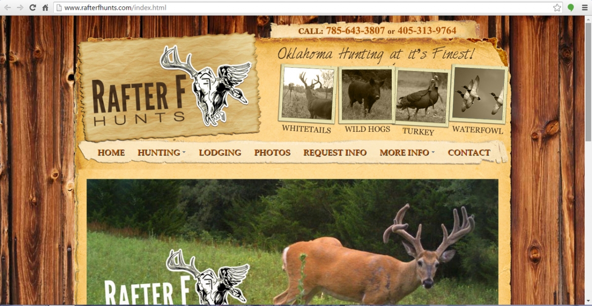 Wellston, Oklahoma Hunting Web Design