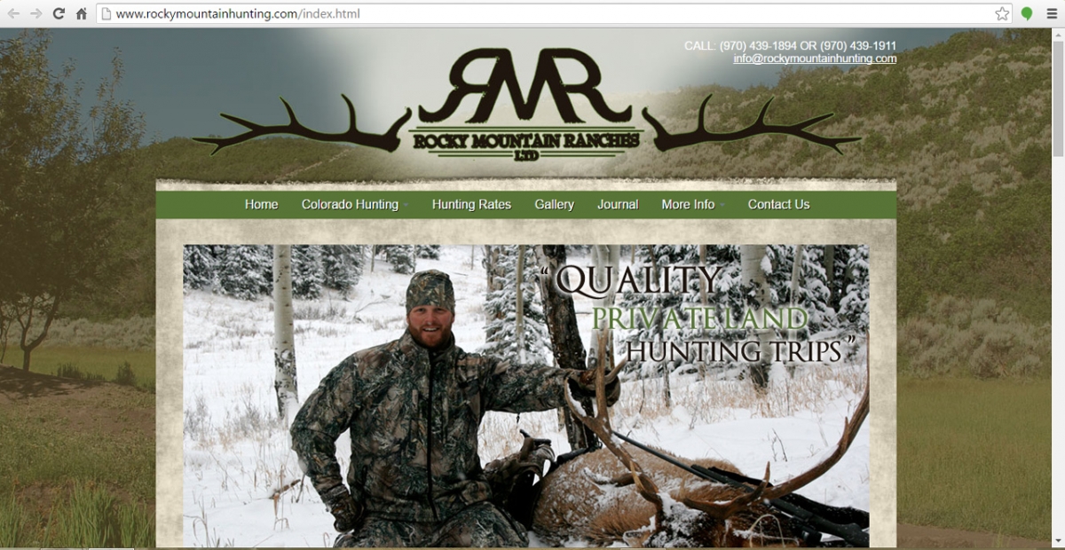Wheat Ridge, Colorado Hunting Web Design