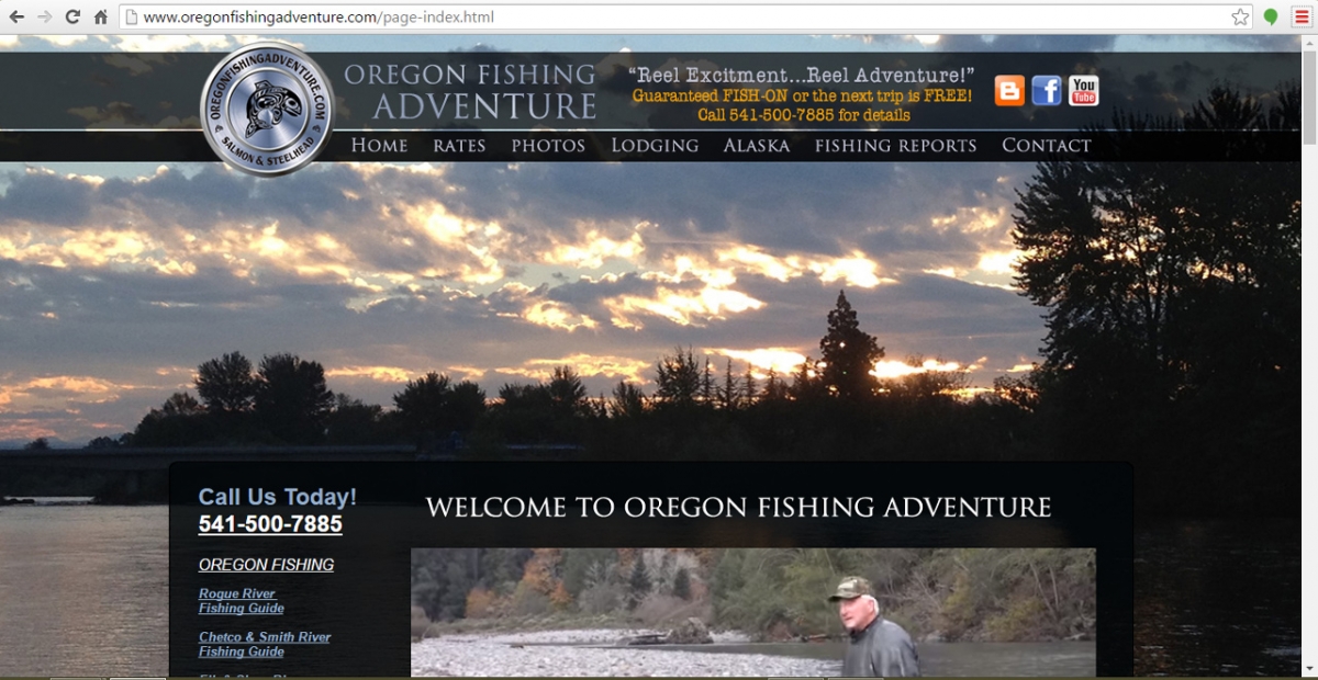 Grants Pass, Oregon Fishing Web Design