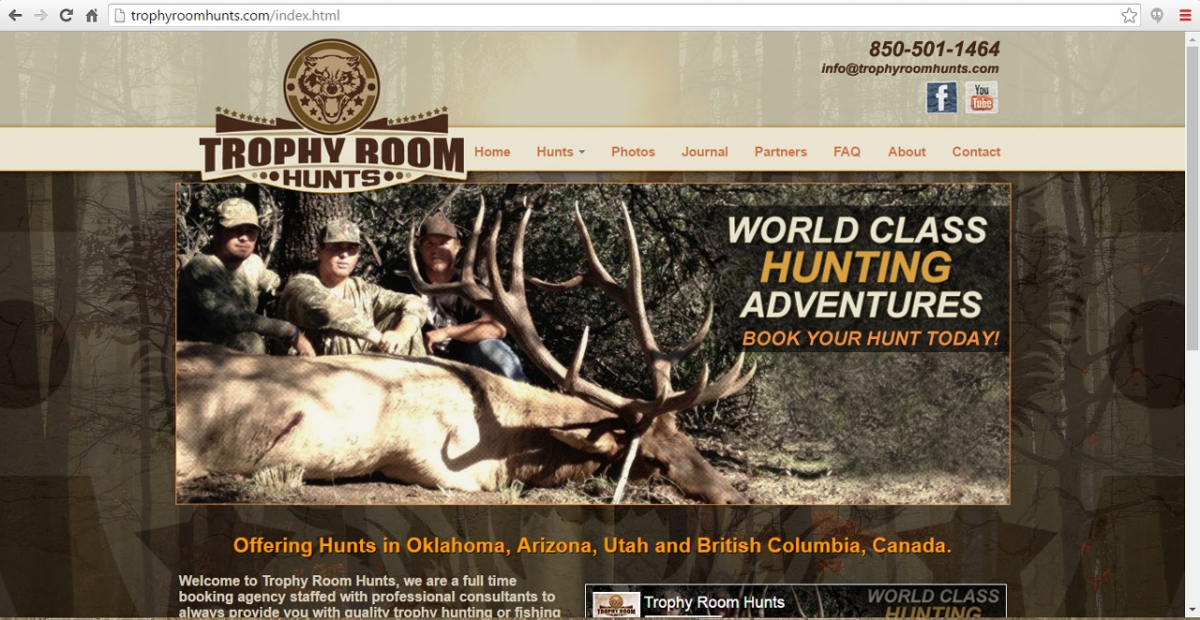 Oklahoma Hunting Web Design