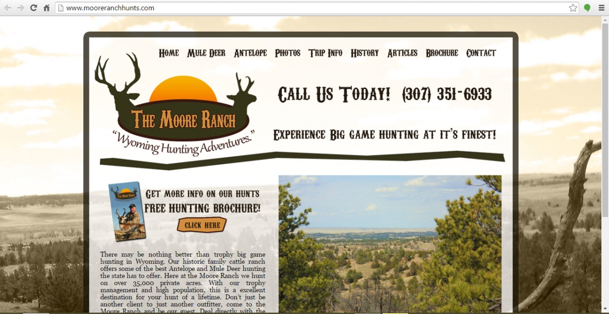 Douglas, Wyoming Hunting Web Design