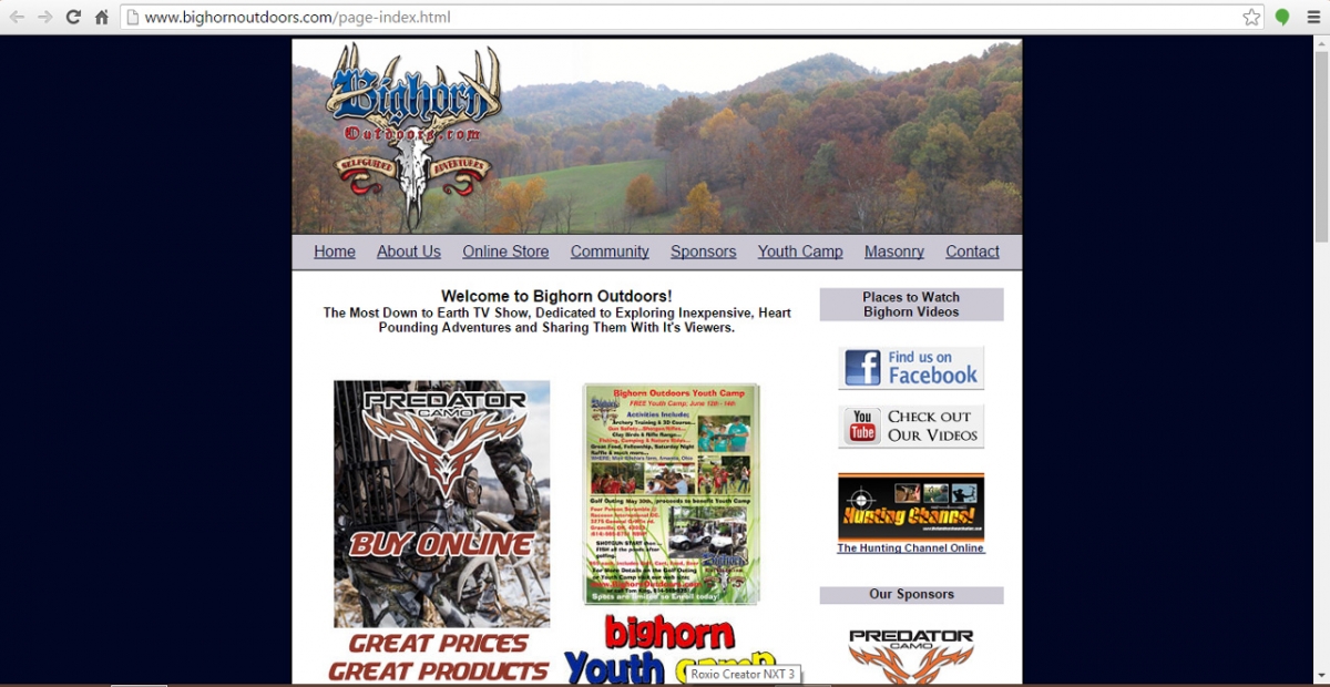 Columbus, Ohio Hunting Web Design