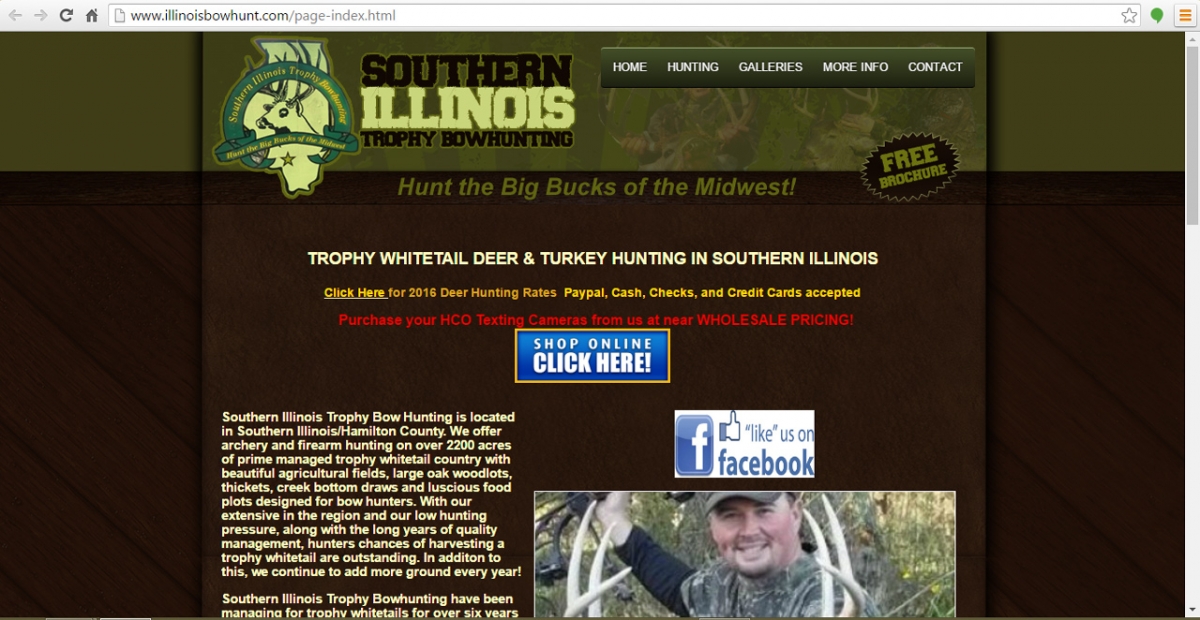 Dahlgren, Illinois Hunting Web Design
