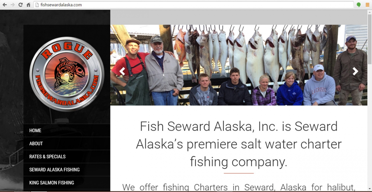 Seward, Alaska Fishing Web Design
