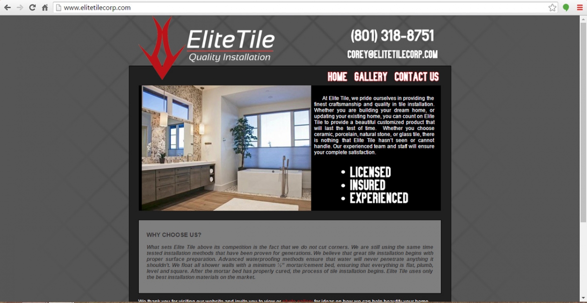 Midway, Utah Contractor Web Design