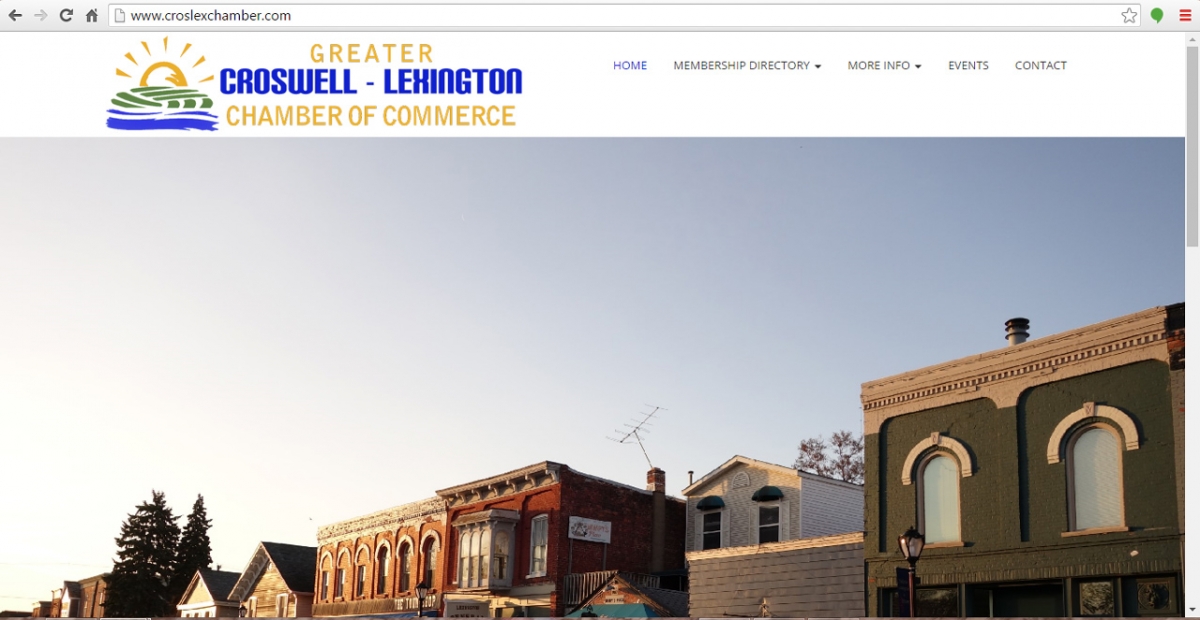 Croswell- Lexington, Michigan Chamber Web Design