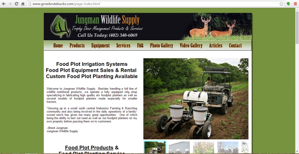 Atkinson, Nebraska Hunting Web Design