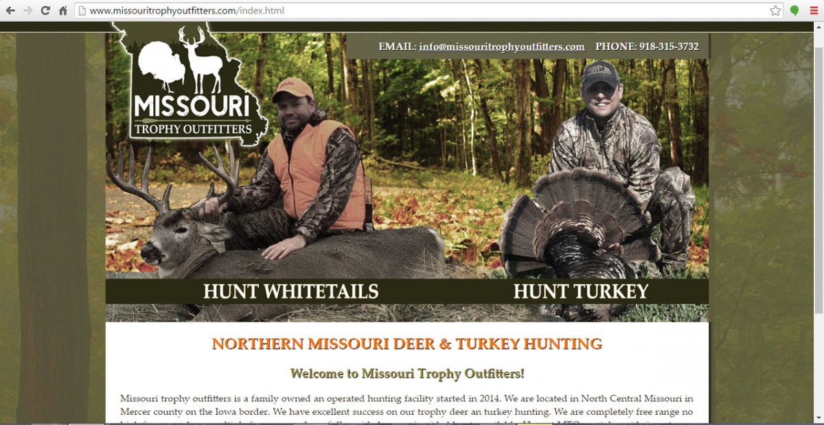 Missouri Hunting Website Design