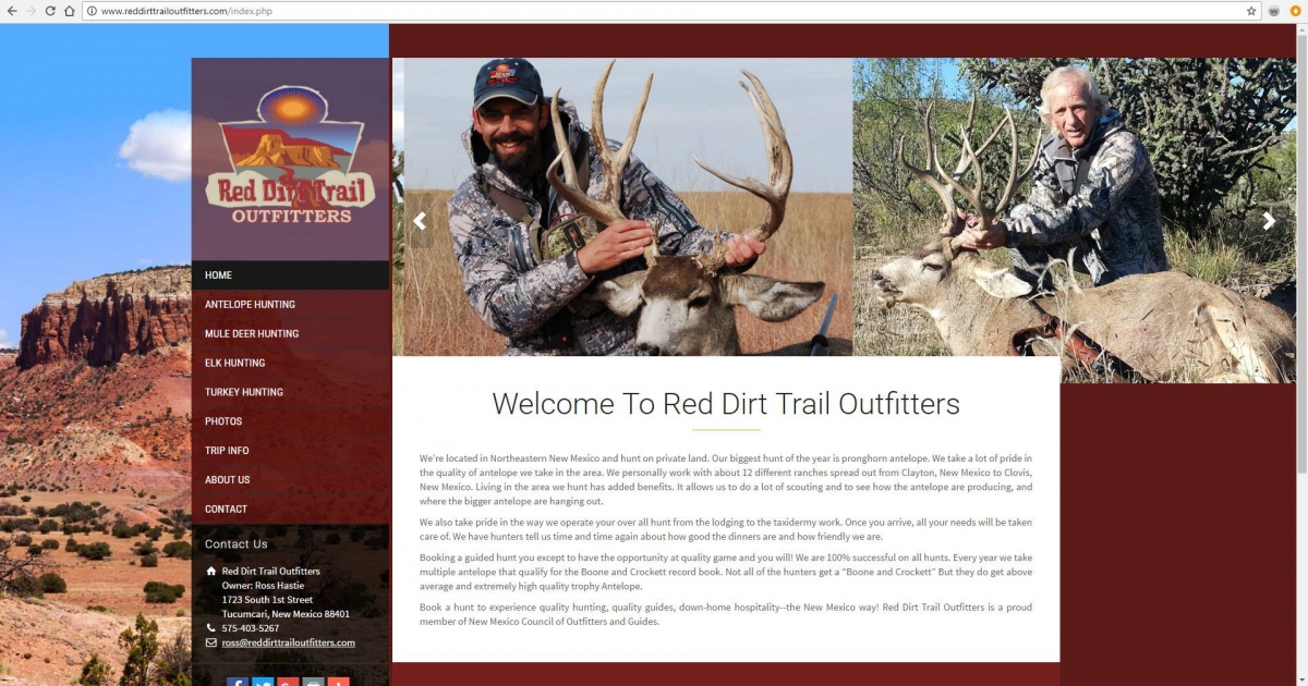 New Mexico Hunting Outfitter Website